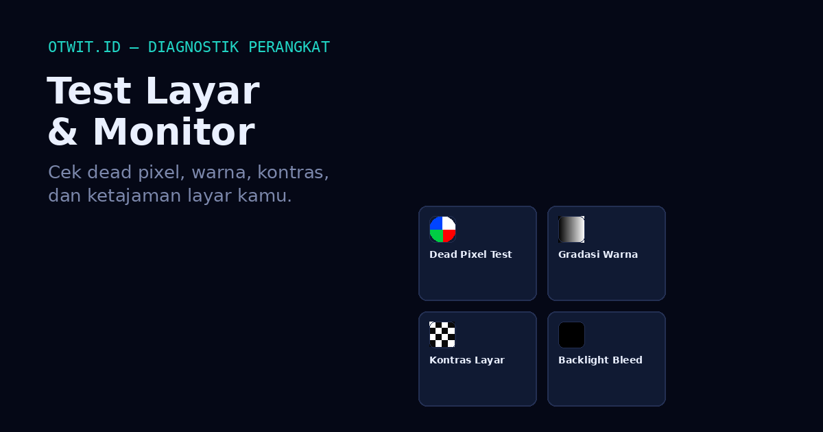 Test Layar/Monitor PC, Laptop, atau Hanphone